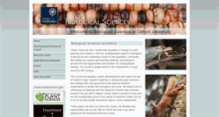 Desktop Screenshot of biology.ox.ac.uk