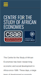 Mobile Screenshot of csae.ox.ac.uk