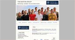Desktop Screenshot of burton.chem.ox.ac.uk