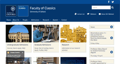 Desktop Screenshot of classics.ox.ac.uk
