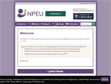 Tablet Screenshot of npeu.ox.ac.uk