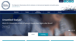 Desktop Screenshot of migrationobservatory.ox.ac.uk