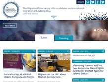 Tablet Screenshot of migrationobservatory.ox.ac.uk