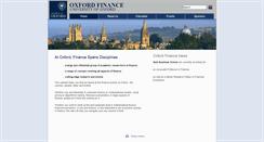 Desktop Screenshot of finance.ox.ac.uk