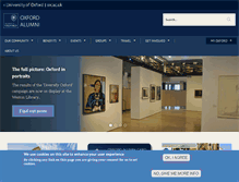 Tablet Screenshot of alumni.ox.ac.uk