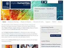 Tablet Screenshot of digital.humanities.ox.ac.uk