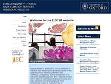 Tablet Screenshot of eidcsr.oucs.ox.ac.uk