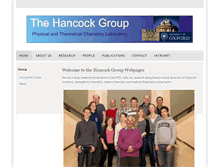 Tablet Screenshot of hancock.chem.ox.ac.uk