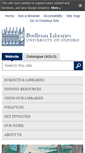 Mobile Screenshot of bodleian.ox.ac.uk