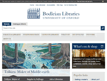 Tablet Screenshot of bodleian.ox.ac.uk