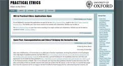 Desktop Screenshot of blog.practicalethics.ox.ac.uk
