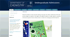 Desktop Screenshot of admissions.chem.ox.ac.uk