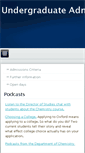 Mobile Screenshot of admissions.chem.ox.ac.uk