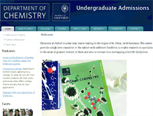 Tablet Screenshot of admissions.chem.ox.ac.uk