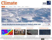 Tablet Screenshot of climate.ox.ac.uk