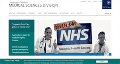 Desktop Screenshot of medsci.ox.ac.uk