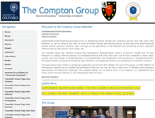 Tablet Screenshot of compton.chem.ox.ac.uk