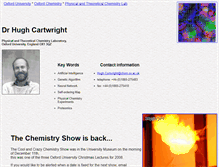 Tablet Screenshot of cartwright.chem.ox.ac.uk