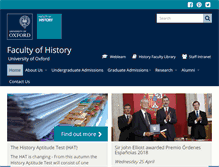 Tablet Screenshot of history.ox.ac.uk