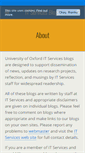 Mobile Screenshot of blogs.it.ox.ac.uk