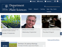 Tablet Screenshot of plants.ox.ac.uk