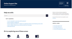 Desktop Screenshot of onlinesupport.conted.ox.ac.uk