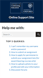 Mobile Screenshot of onlinesupport.conted.ox.ac.uk