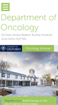Mobile Screenshot of oncology.ox.ac.uk