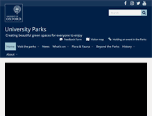 Tablet Screenshot of parks.ox.ac.uk