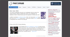 Desktop Screenshot of cryst.chem.ox.ac.uk