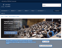 Tablet Screenshot of alumniweekend.ox.ac.uk