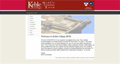 Desktop Screenshot of mcr.keble.ox.ac.uk