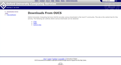 Desktop Screenshot of downloads.oucs.ox.ac.uk